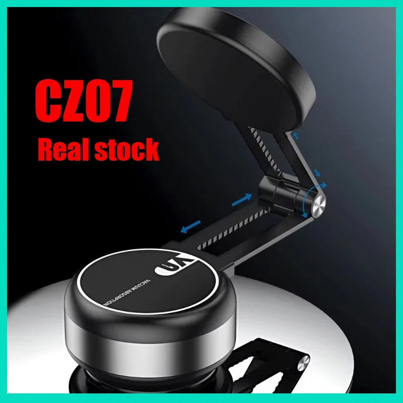 CZ07 Magnetic Vacuum Car Phone Holder – Secure Mount for iPhone, Samsung & Xiaomi